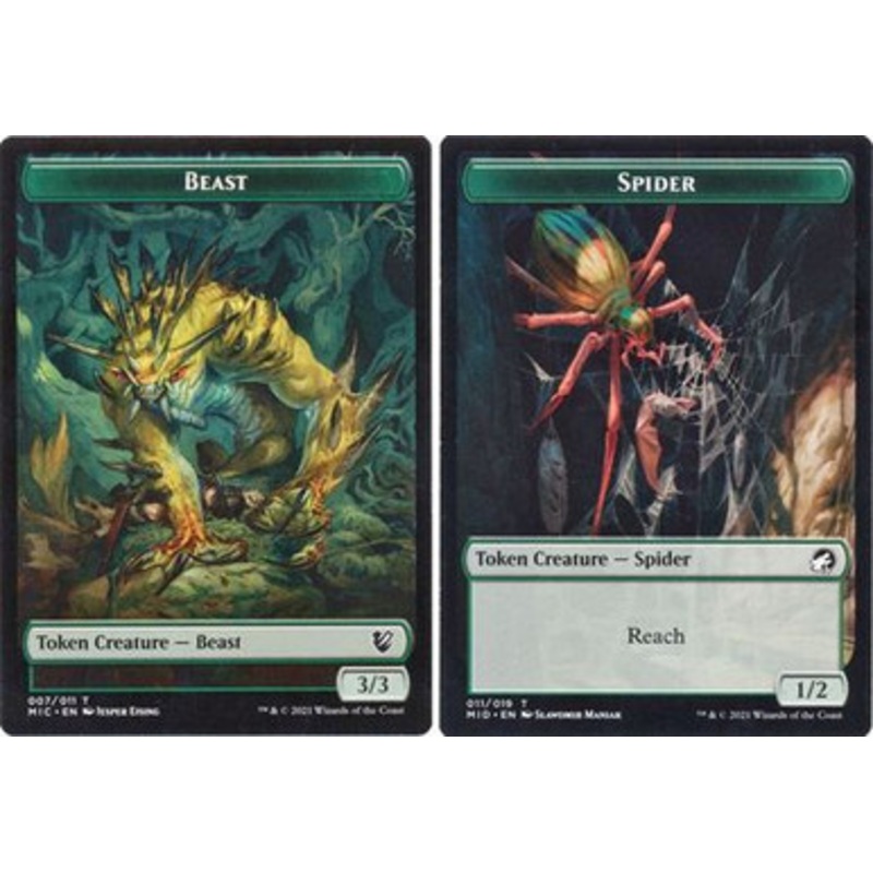 Innistrad: Midnight Hunt Commander - Beast (3/3) / Spider Token | Innistrad: Midnight Hunt Commander