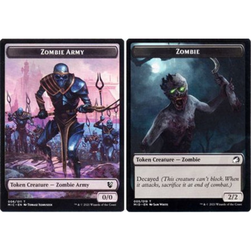 Innistrad: Midnight Hunt Commander - Zombie (Decayed) / Zombie Army Token | Innistrad: Midnight Hunt Commander