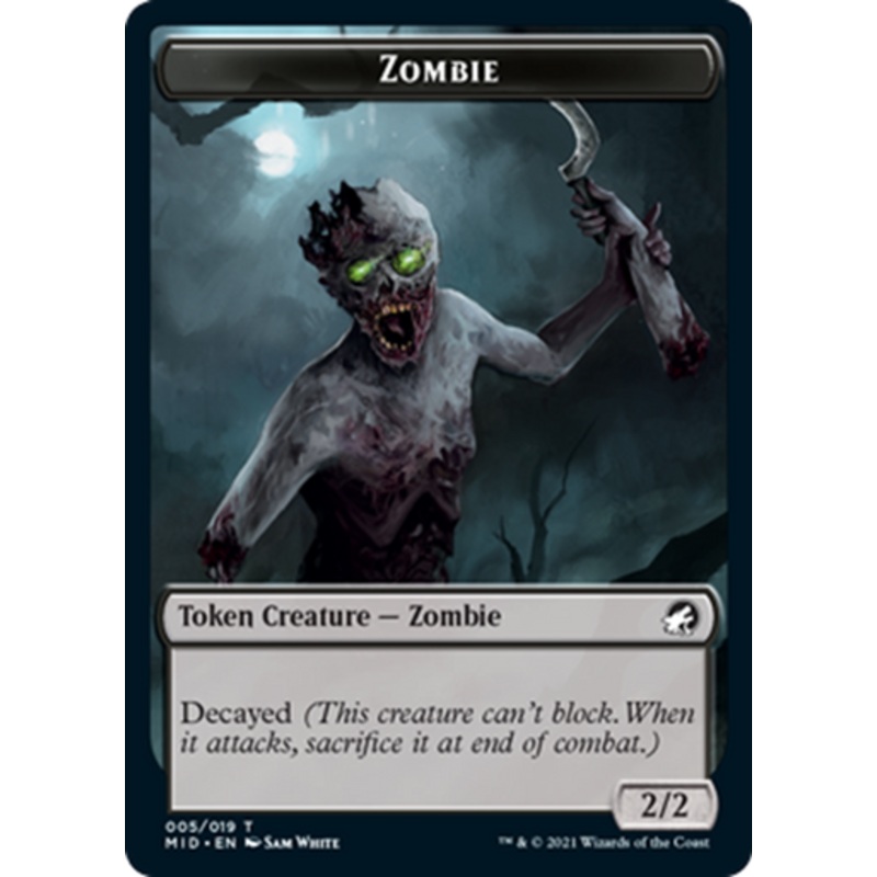 Innistrad: Midnight Hunt - Zombie Token #5 | Innistrad: Midnight Hunt