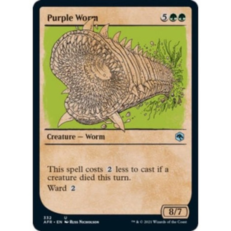 Purple Worm (Rulebook Art) | Adventures in the Forgotten Realms