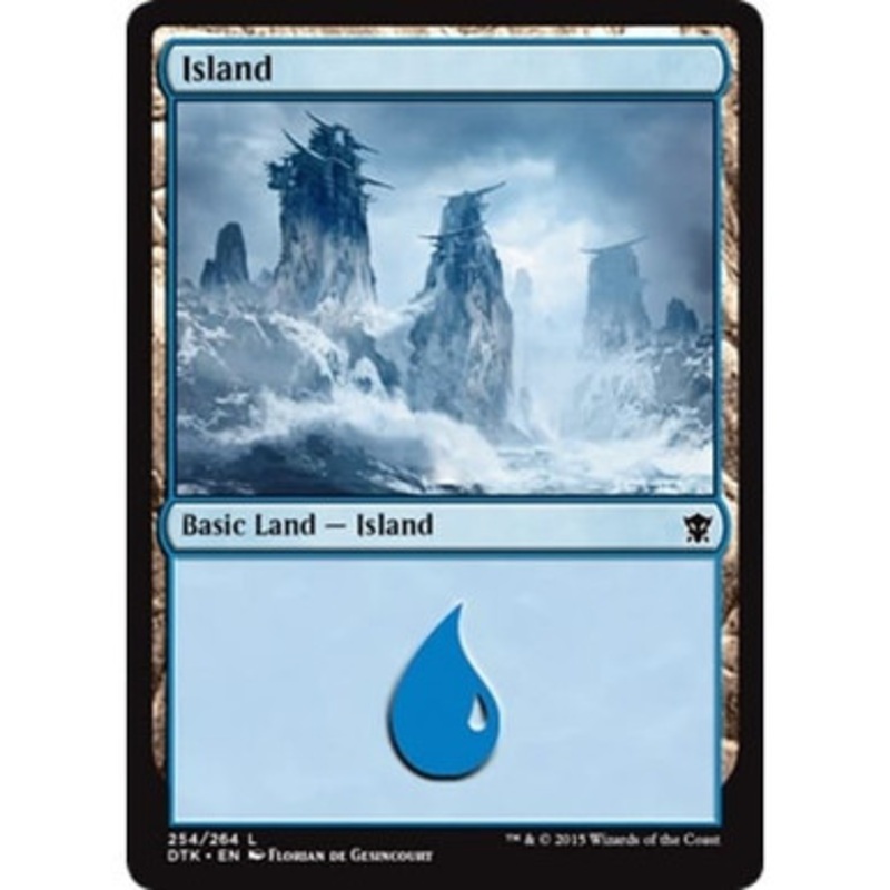 Island (#254) (foil) | Dragons of Tarkir