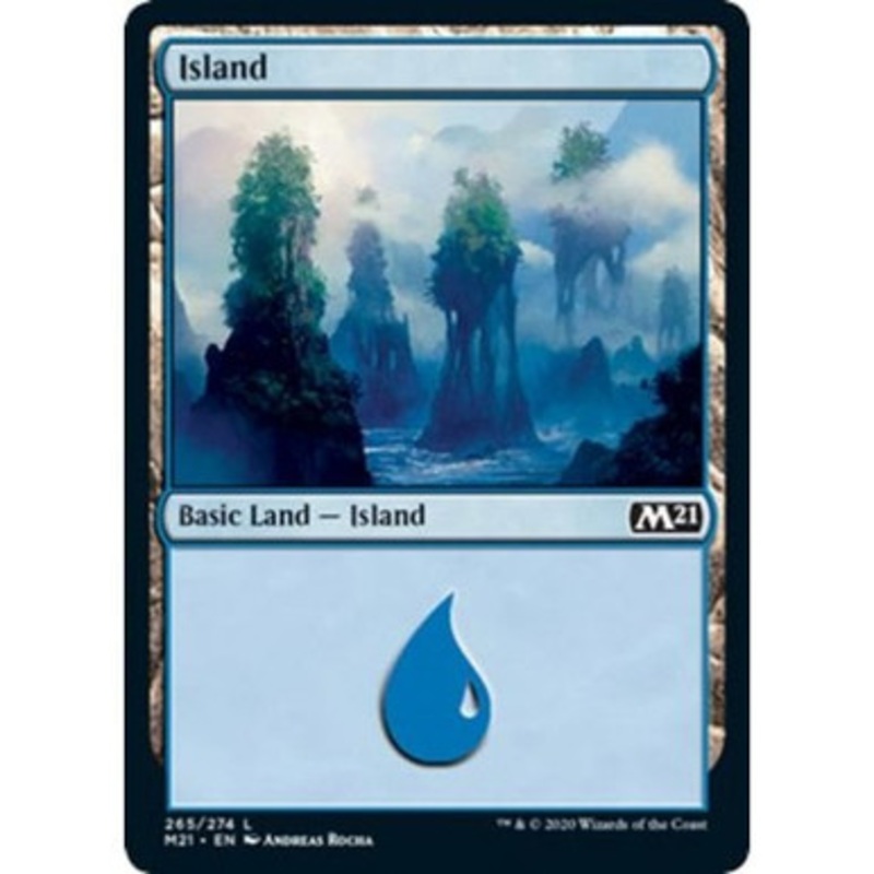 Island (#265) (foil) | Core Set 2021