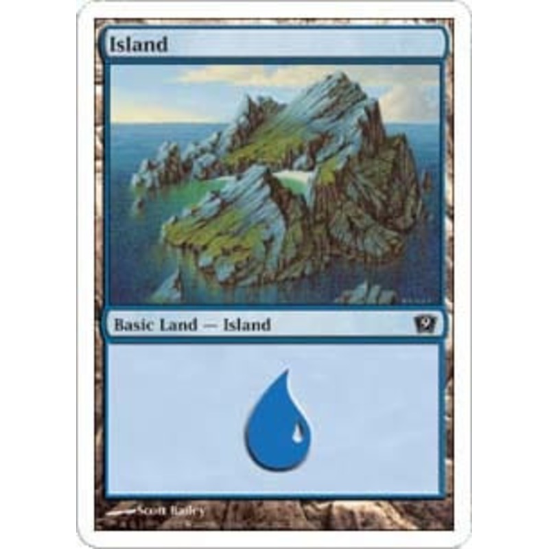 Island  (#338) (foil) | 9th Edition