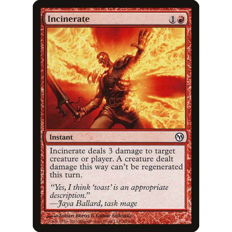 Incinerate | Duels of the Planeswalkers Decks