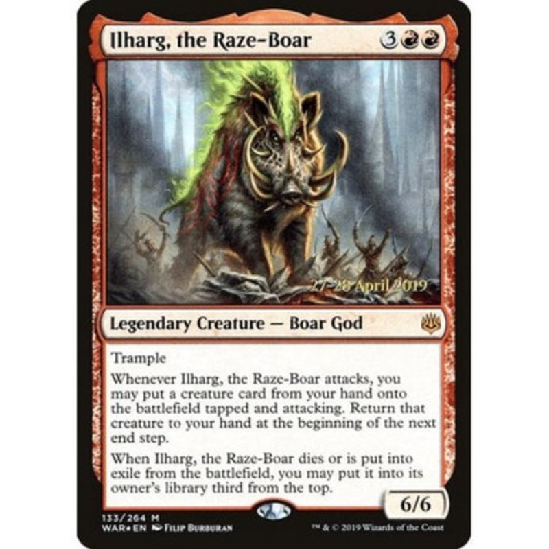 Ilharg, the Raze-Boar (War of the Spark Prerelease foil) | Promotional Cards