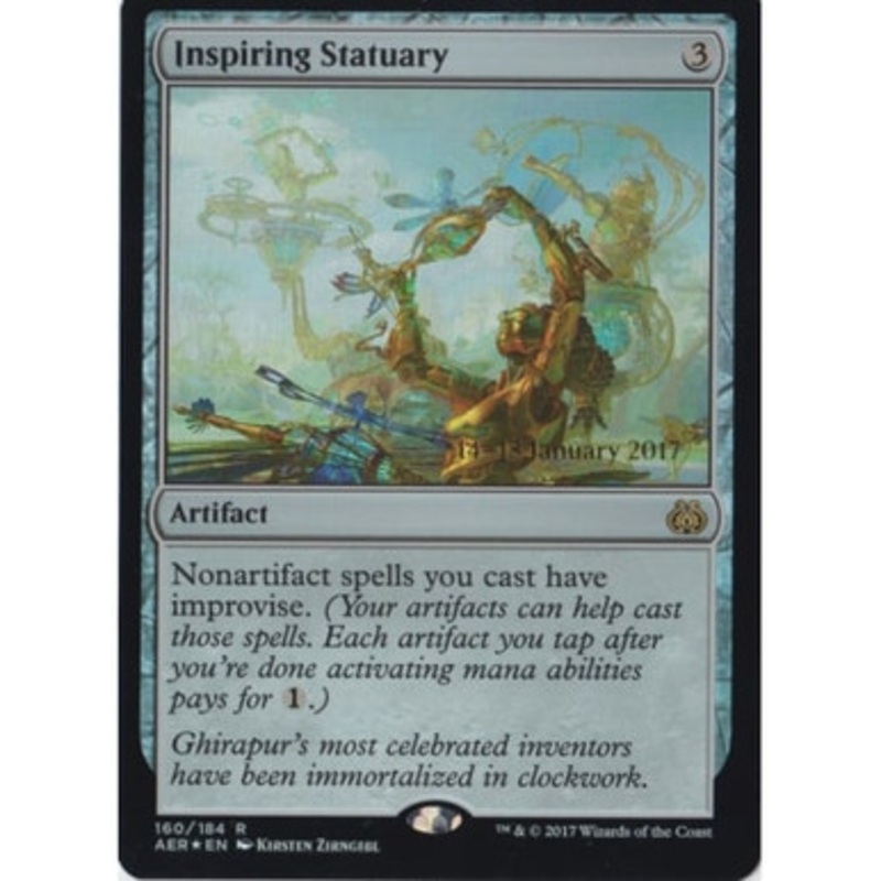 Inspiring Statuary (Aether Revolt Prerelease foil) | Promotional Cards