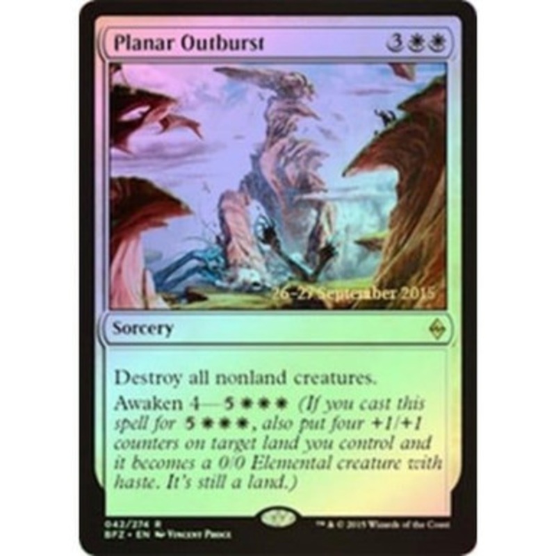 Planar Outburst (Battle for Zendikar Prerelease foil) | Promotional Cards