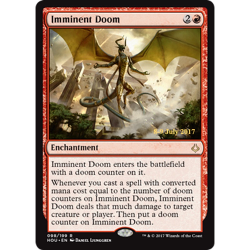 Imminent Doom (Hour of Devastation Prerelease Foil) | Promotional Cards