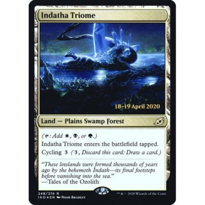 Indatha Triome (Ikoria: Lair of Behemoths Prerelease foil) | Promotional Cards
