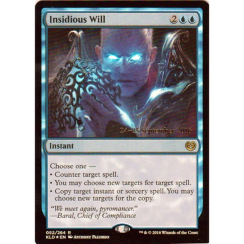 Insidious Will (Kaladesh Prerelease foil) | Promotional Cards