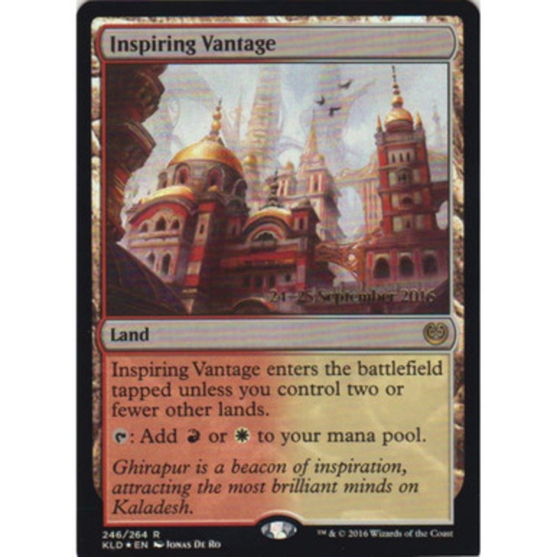 Inspiring Vantage (Kaladesh Prerelease foil) | Promotional Cards