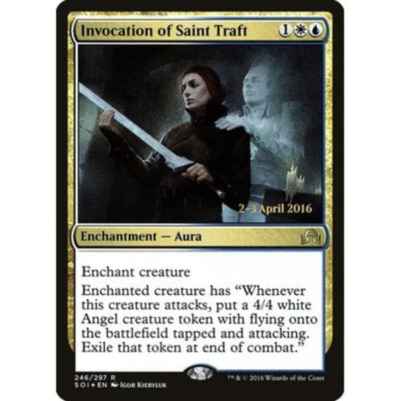 Invocation of Saint Traft (Shadows over Innistrad Prerelease foil) | Promotional Cards