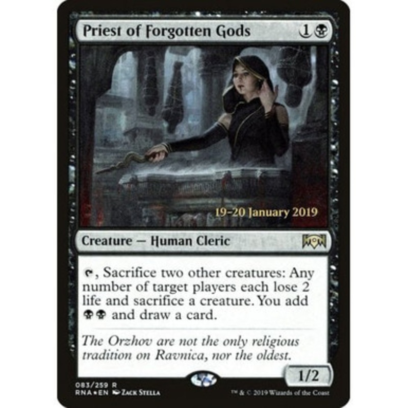 Priest of Forgotten Gods (Ravnica Allegiance Prerelease foil) | Promotional Cards
