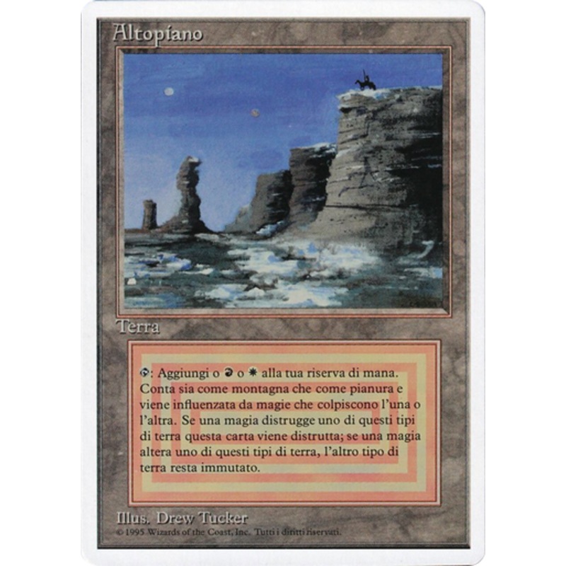 Plateau (Foreign Black Border) (Italian) | Revised (3rd Edition)