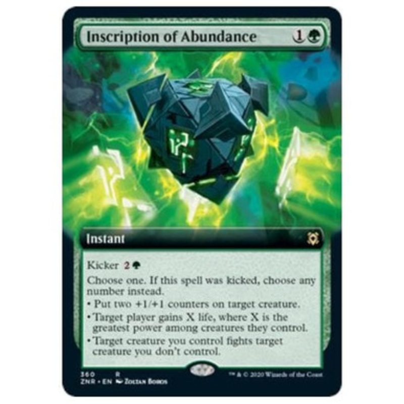 Inscription of Abundance (Extended Art) | Zendikar Rising