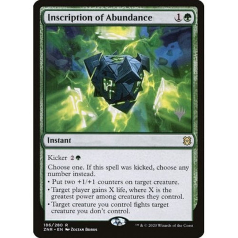 Inscription of Abundance (foil) (Promo Pack foil) | Zendikar Rising