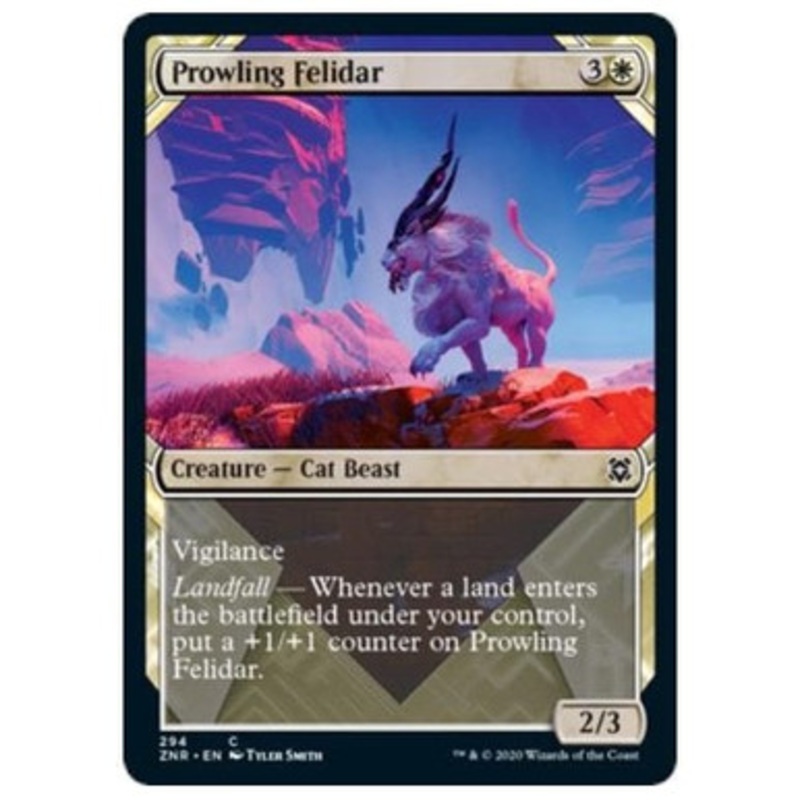 Prowling Felidar (Showcase Frame) | Zendikar Rising