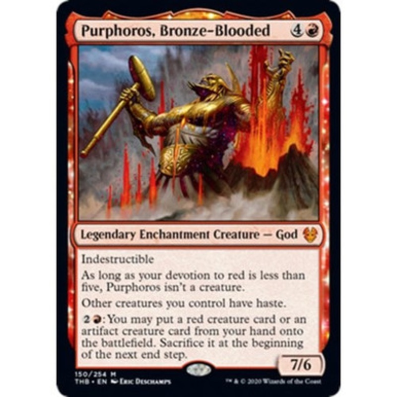 Purphoros, Bronze-Blooded (foil) | Theros Beyond Death