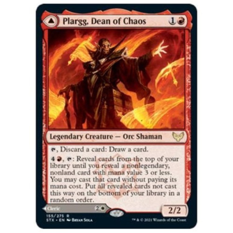 Plargg, Dean of Chaos // Augusta, Dean of Order (foil) | Strixhaven: School of Mages