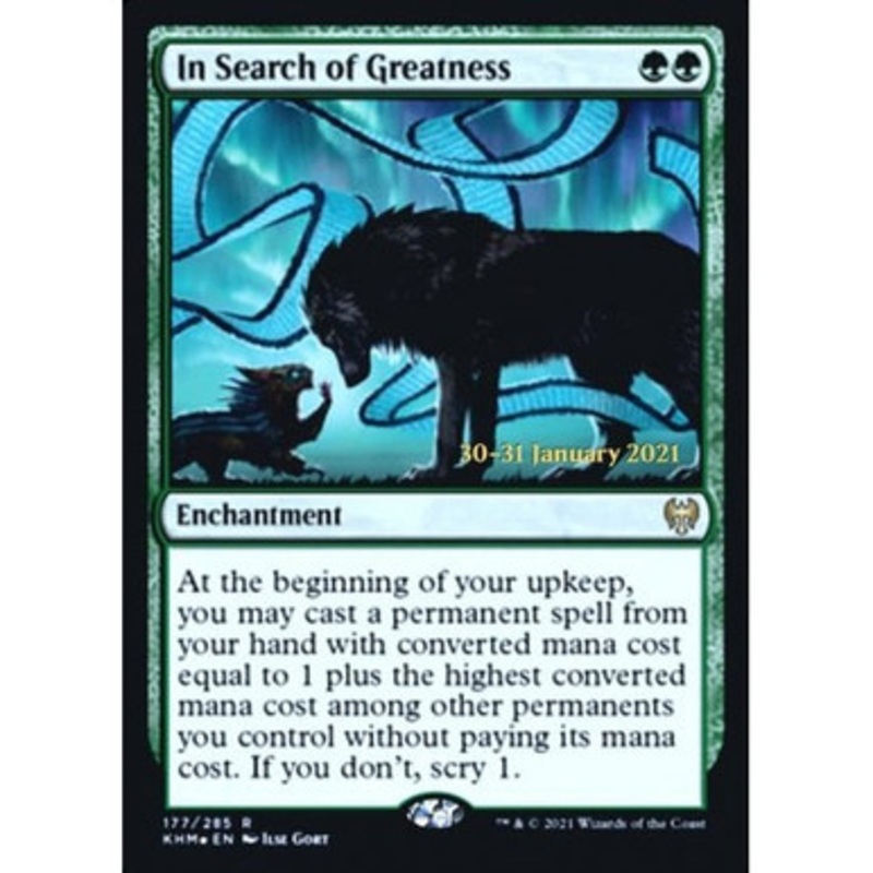 In Search of Greatness (Kaldheim Prerelease foil) | Kaldheim