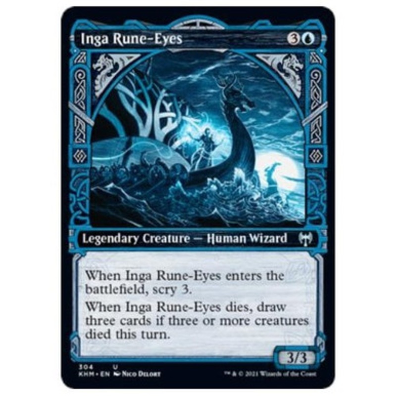 Inga Rune-Eyes (Showcase Frame) (foil) | Kaldheim