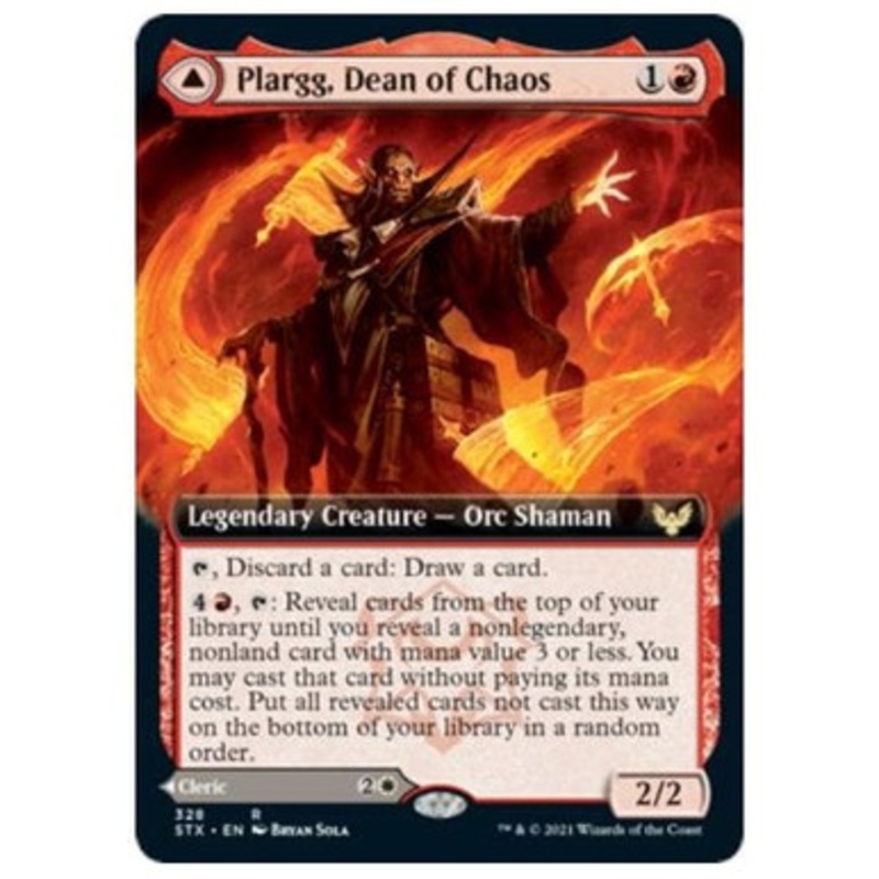 Plargg, Dean of Chaos // Augusta, Dean of Order (Extended Art) | Strixhaven: School of Mages