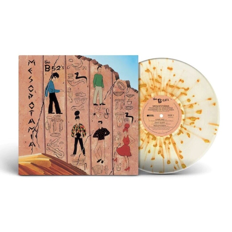 B-52s - Mesopotamia (Ultra Clear With Orange Splatter) Vinyl New