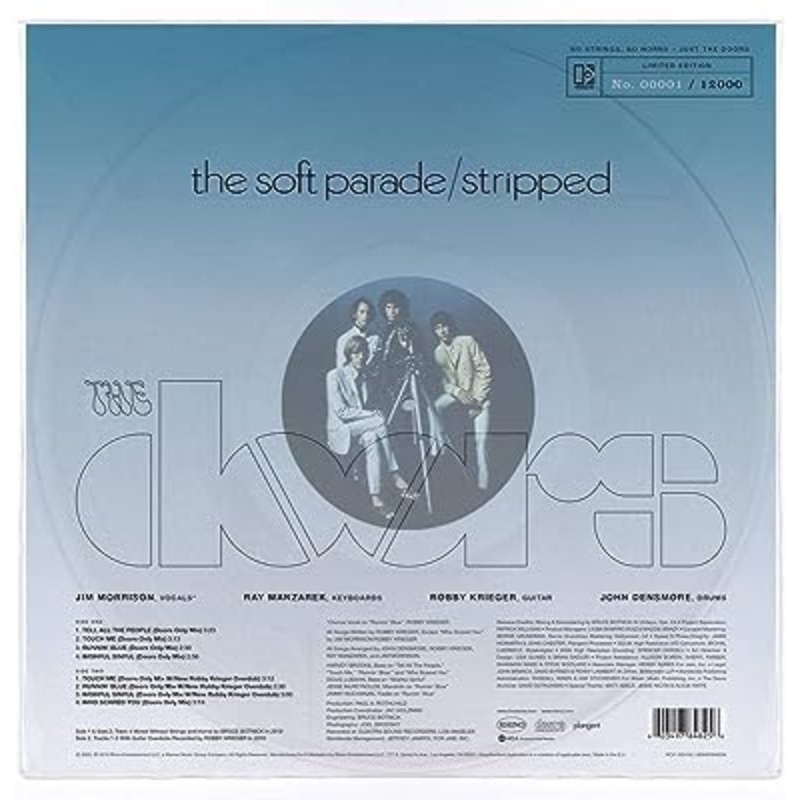 Doors - The Soft Parade Doors Only Mixes (Numbered Clear) Vinyl New