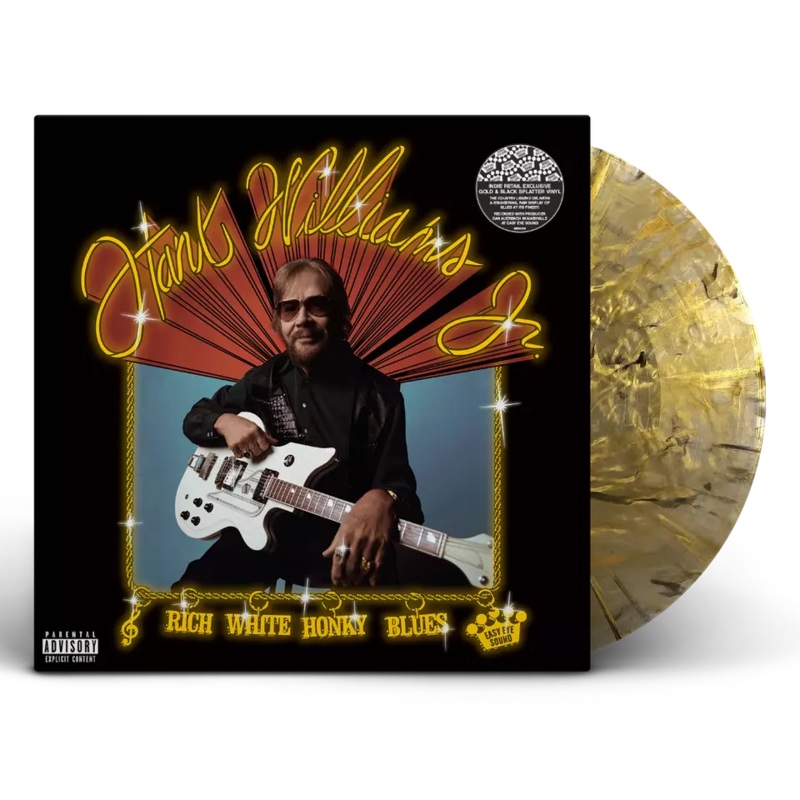 Hank Williams Jr. - Rich White Honky Blues (Indie Exclusive Gold & Black Splatter) Vinyl New