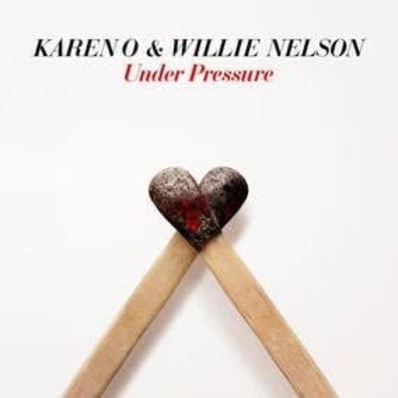 Karen O & Willie Nelson - Under Pressure (7 Inch White Blue Opaque) Vinyl New