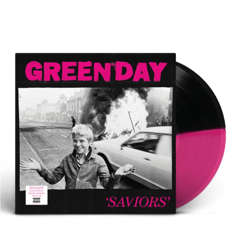 Green Day - Saviors (Indie Exclusive Split Black Hot Pink) Vinyl New
