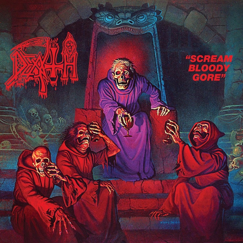 Death - Scream Bloody Gore (Neon Violet Bone White Red Splatter) Vinyl New