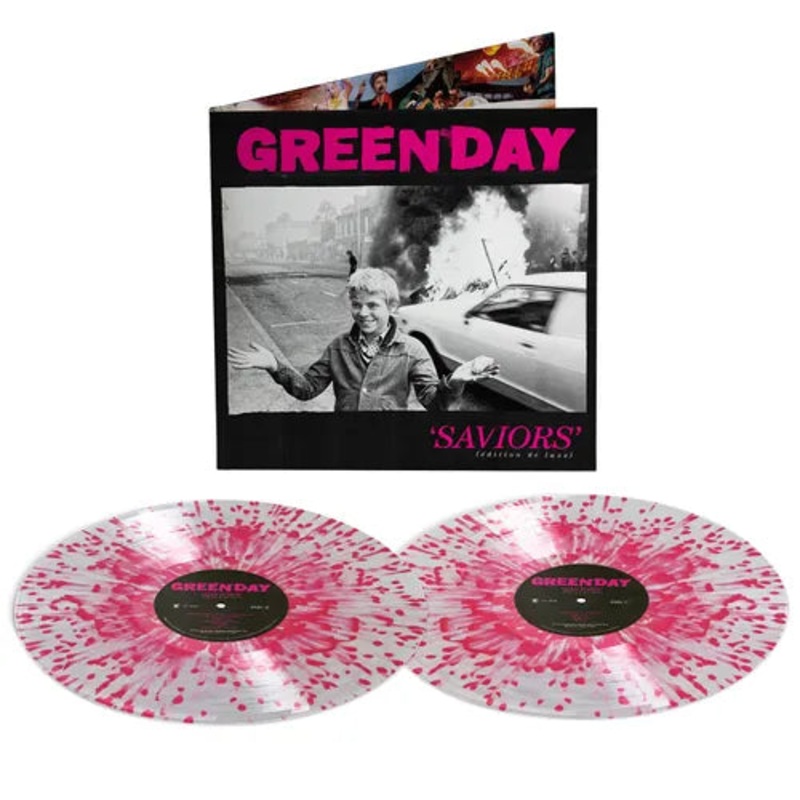 Green Day - Saviors (2Lp Deluxe Indie Exclusive Clear Pink Splatter) Vinyl New