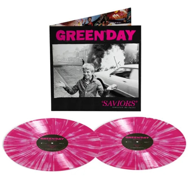 Green Day - Saviors (2Lp Deluxe Pink White Splatter) Vinyl New