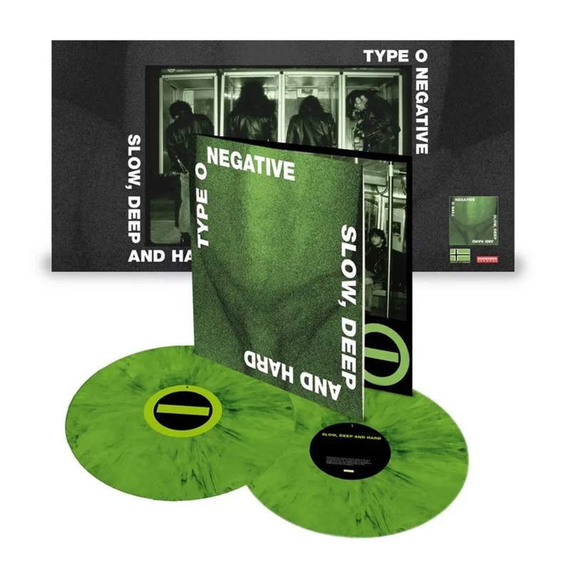 Type O Negative - Slow Deep & Hard (2021 Pressing Green-Black Mixed) Vinyl New