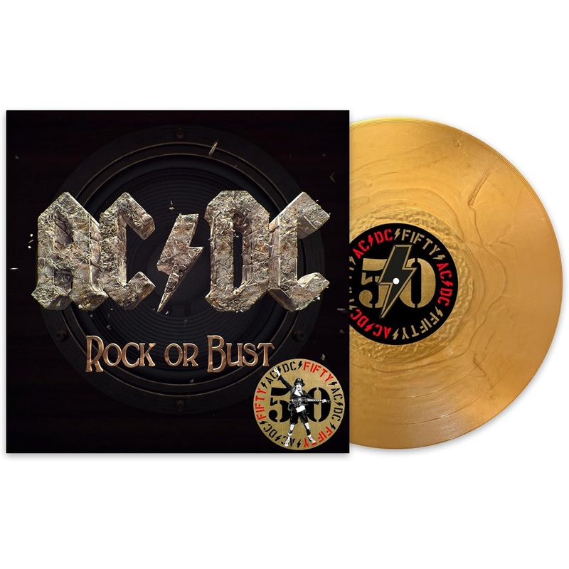 Ac/Dc - Rock Or Bust (50Th Anniversary Metallic Gold) Vinyl New