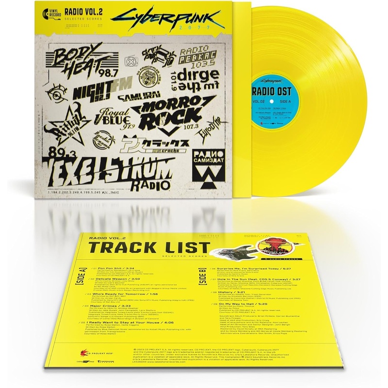 Various Artists - Cyberpunk 2077 Radio Vol.2 (Yellow) Vinyl New