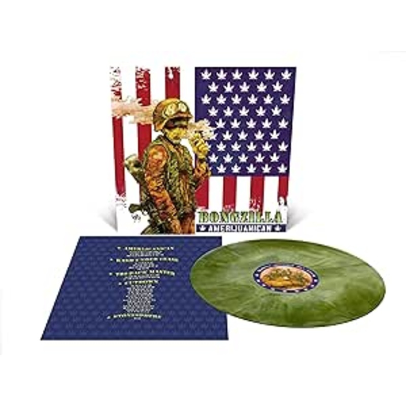 Bongzilla - Amerijuanican (Bone White-Swamp Green Galaxy Effect) Vinyl New