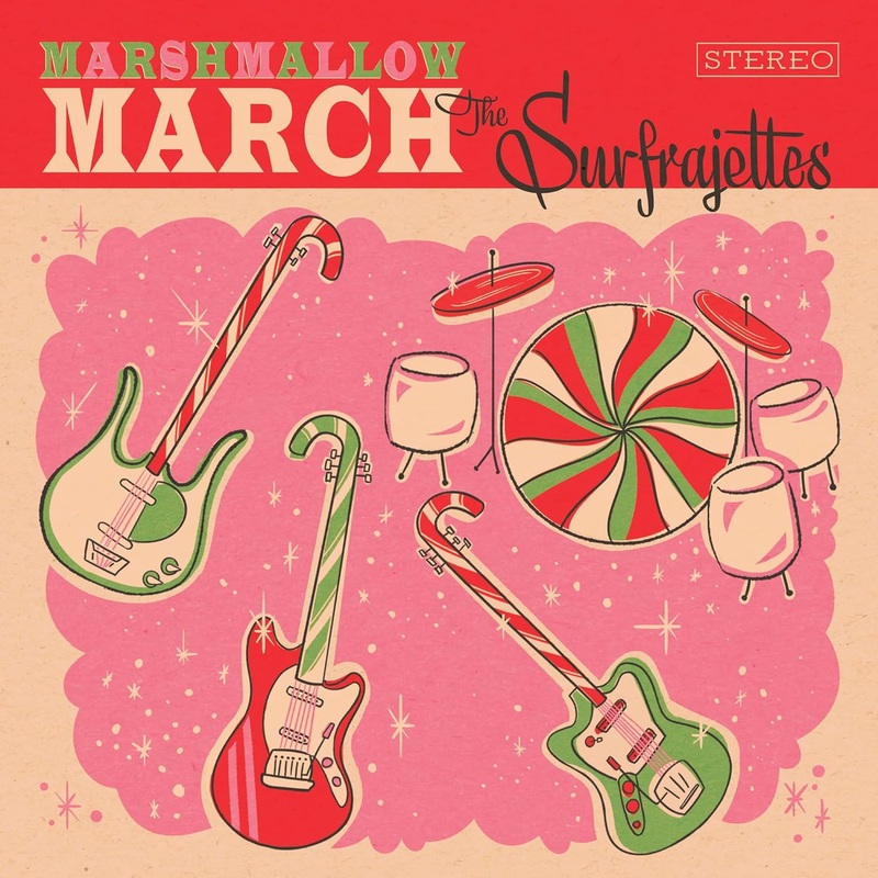 Surfrajettes, The - Marshmallow March / All I Want For Christmas Is You (7 Single Marsmallow Splatter) Vinyl New