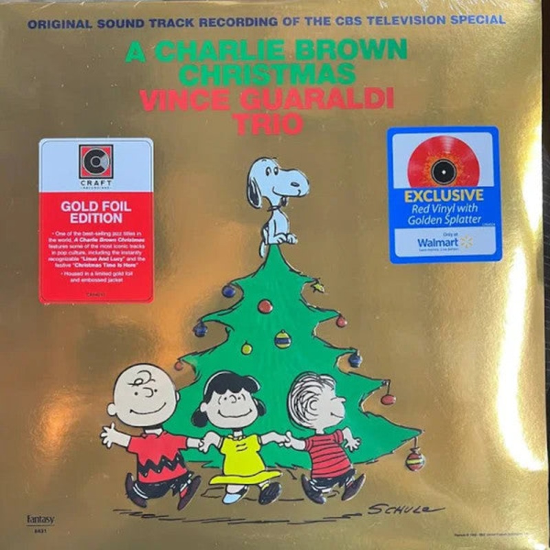 Vince Guaraldi Trio - A Charlie Brown Christmas (Red Gold Splatter) Vinyl New