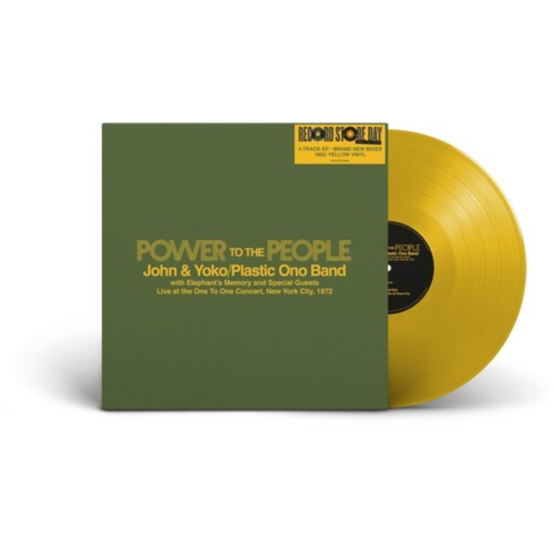 John & Yoko-Plastic Ono Band - Power To The People Live New York City 1972 (12 Ep Yellow RSD25) Vinyl New