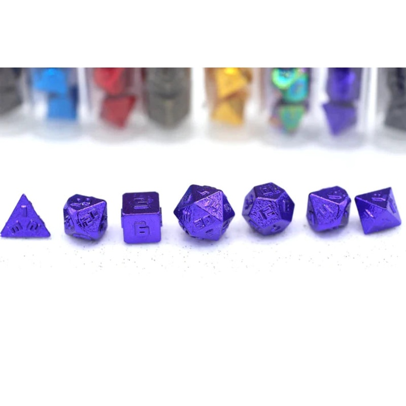 10mm Mini RPG Dice set: Purple