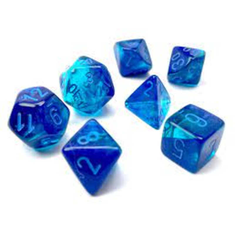 RPG Dice Set: Gemini - Blue/Light Blue Luminary