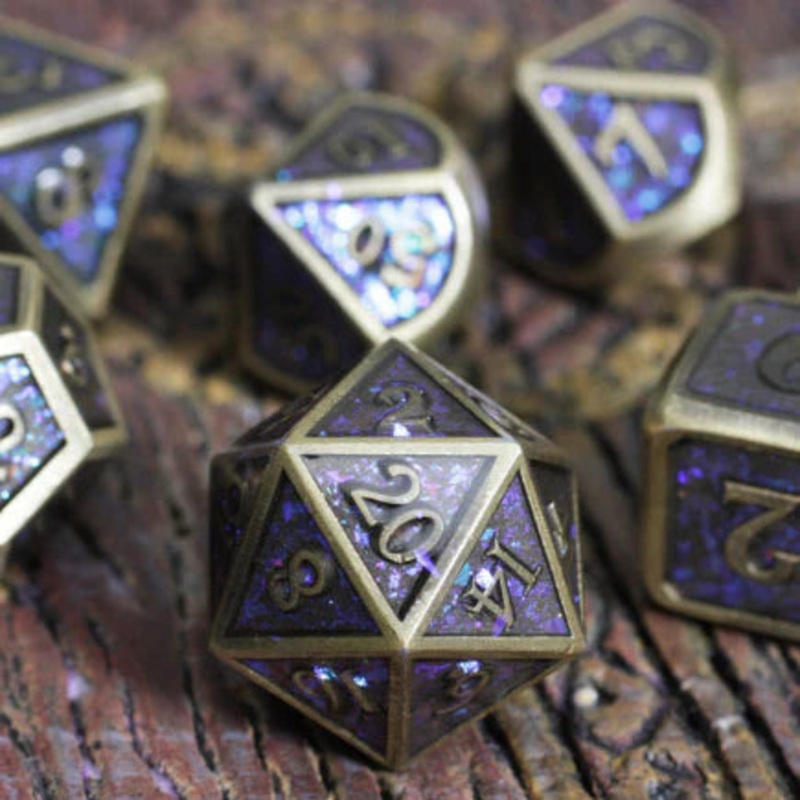 Intrepid Investigator RPG Metal Dice Set