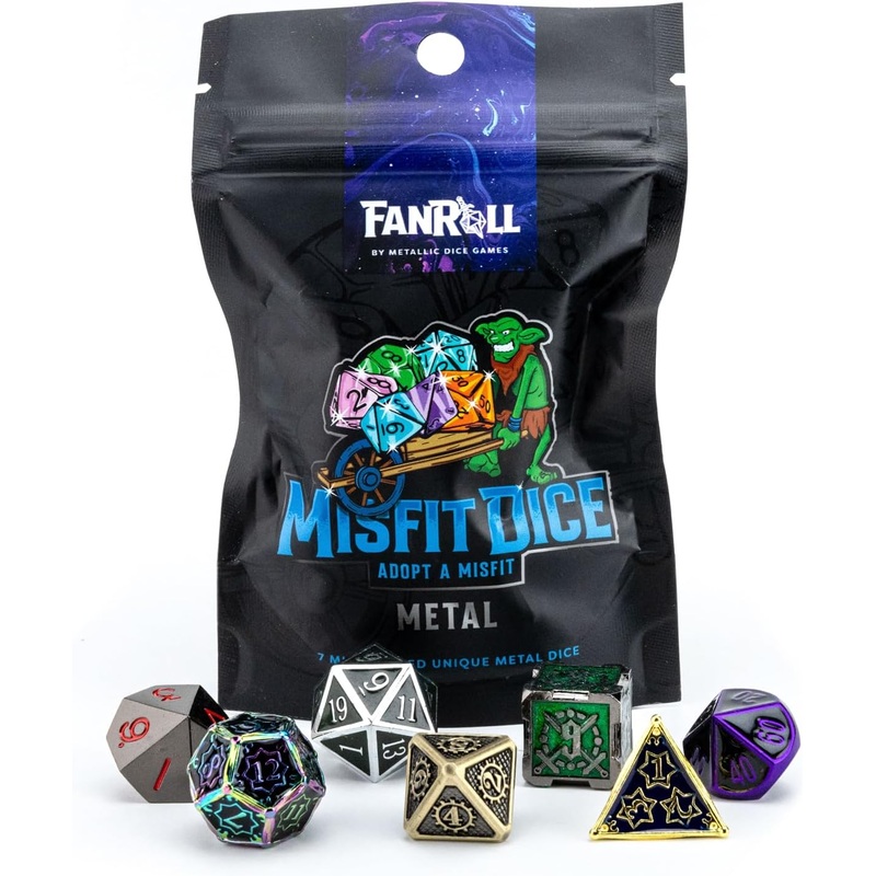 Misfit Dice Set: Metal
