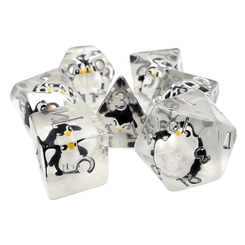 Old School: Animal Kingdom - Penguin Dice Set