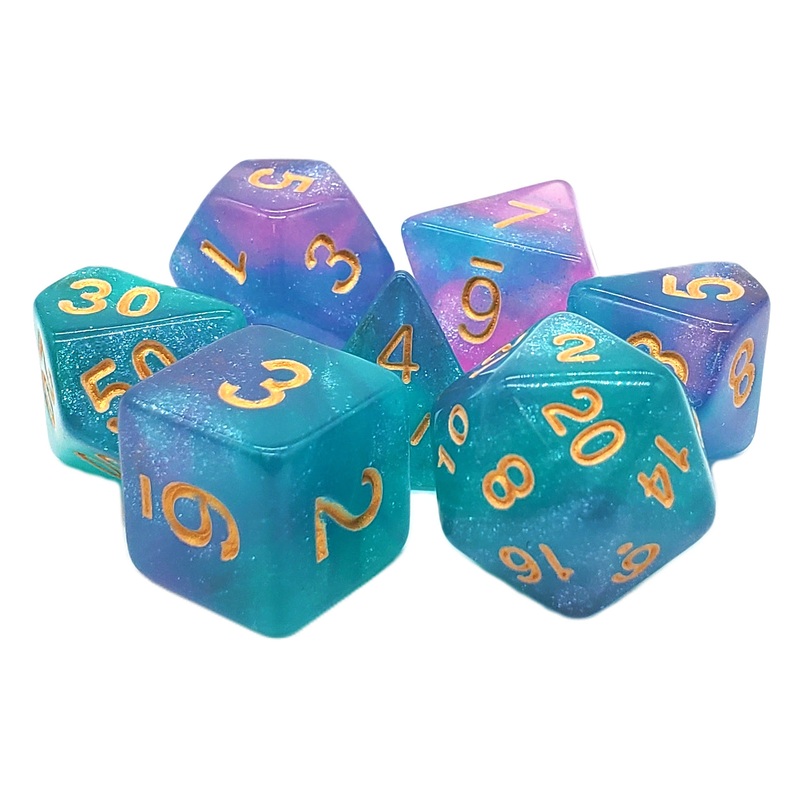 Old School: Galaxy - Northern Lights Dice Set