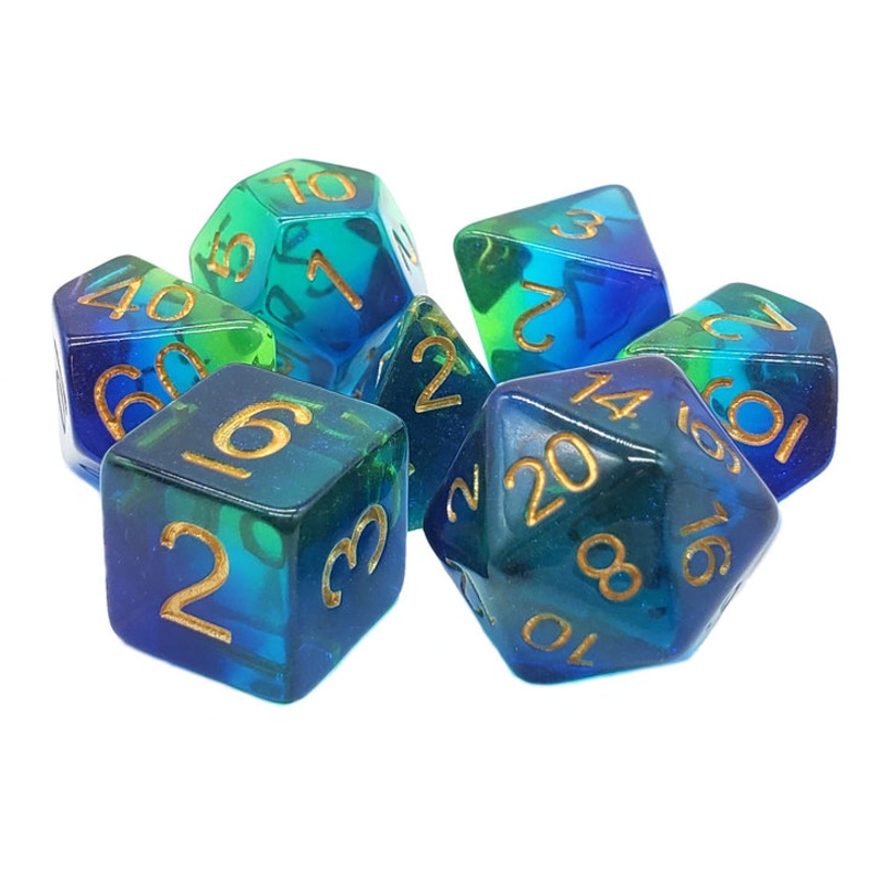 Old School: Gradients - Night Time Swim Dice Set