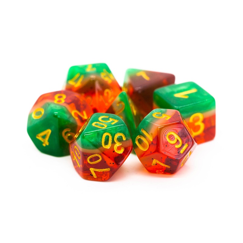 Old School: Gradients - Watermelon Yum! Dice Set