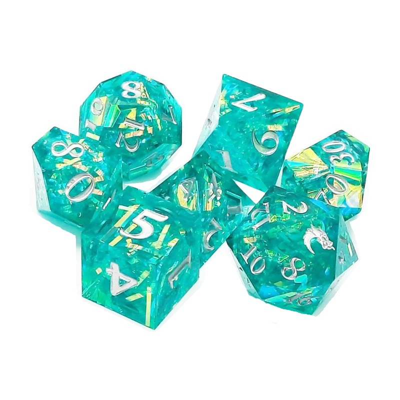 Old School: Sharp Edged - Jade Blast Dice Set